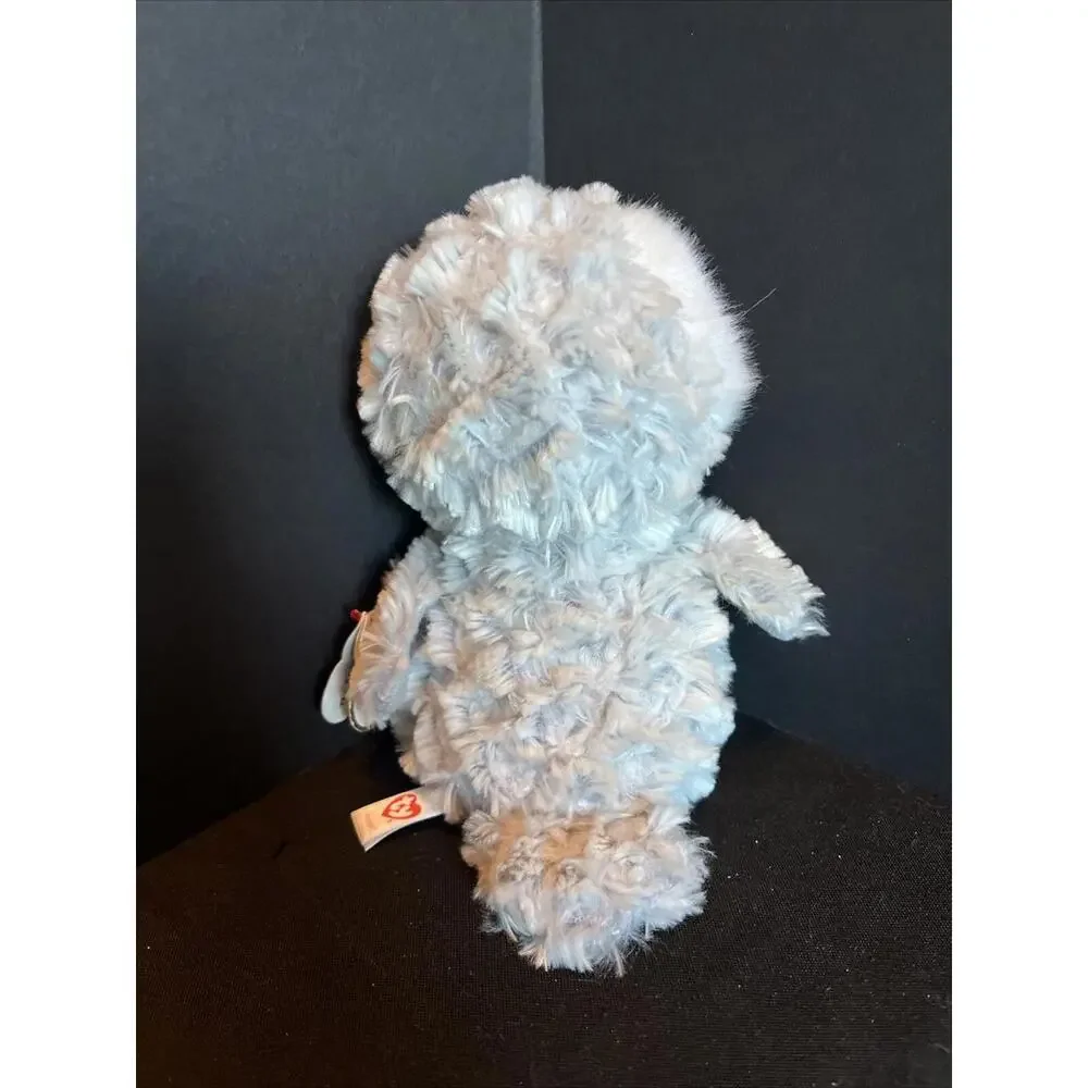 Ty Beanie Boo Boos Owlette Silver & Gold Owl 7” Sparkle Eyes Plush